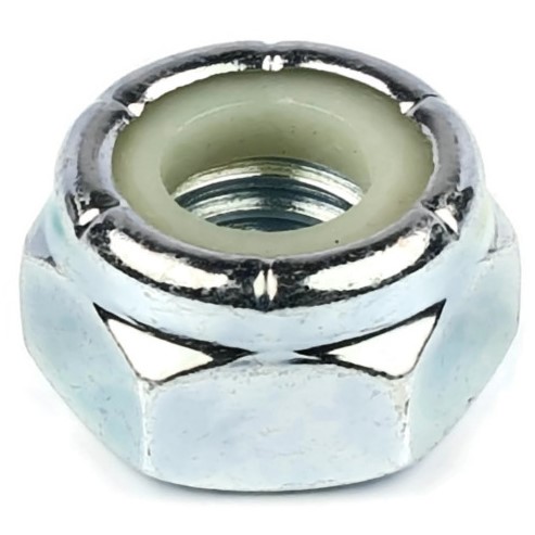 1 3/4" - 5 NC HEAVY NYLON INSERT JAM LOCKNUT, LOW CARBON, PLAIN FINISH